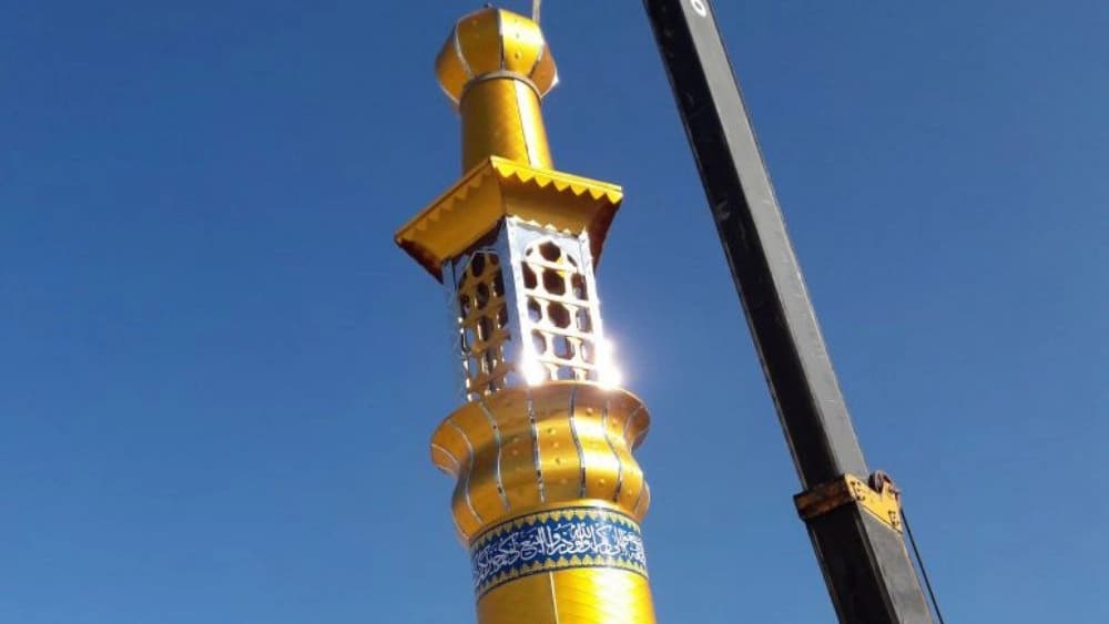 ساخت گنبد و گلدسته