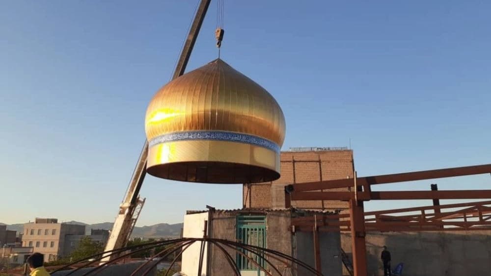 ساخت گنبد و گلدسته
